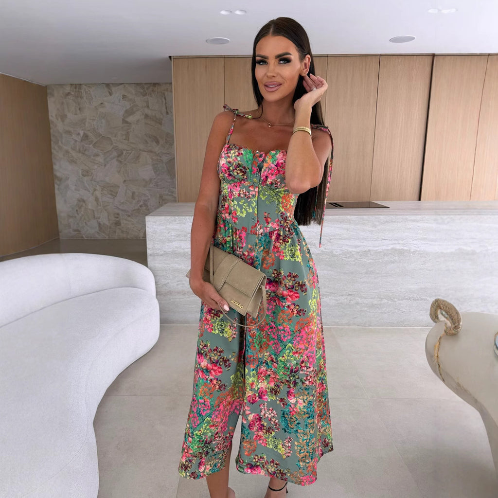 Robe Nuisette à Col Bardot – Imprimé Couleur et Look Stylé